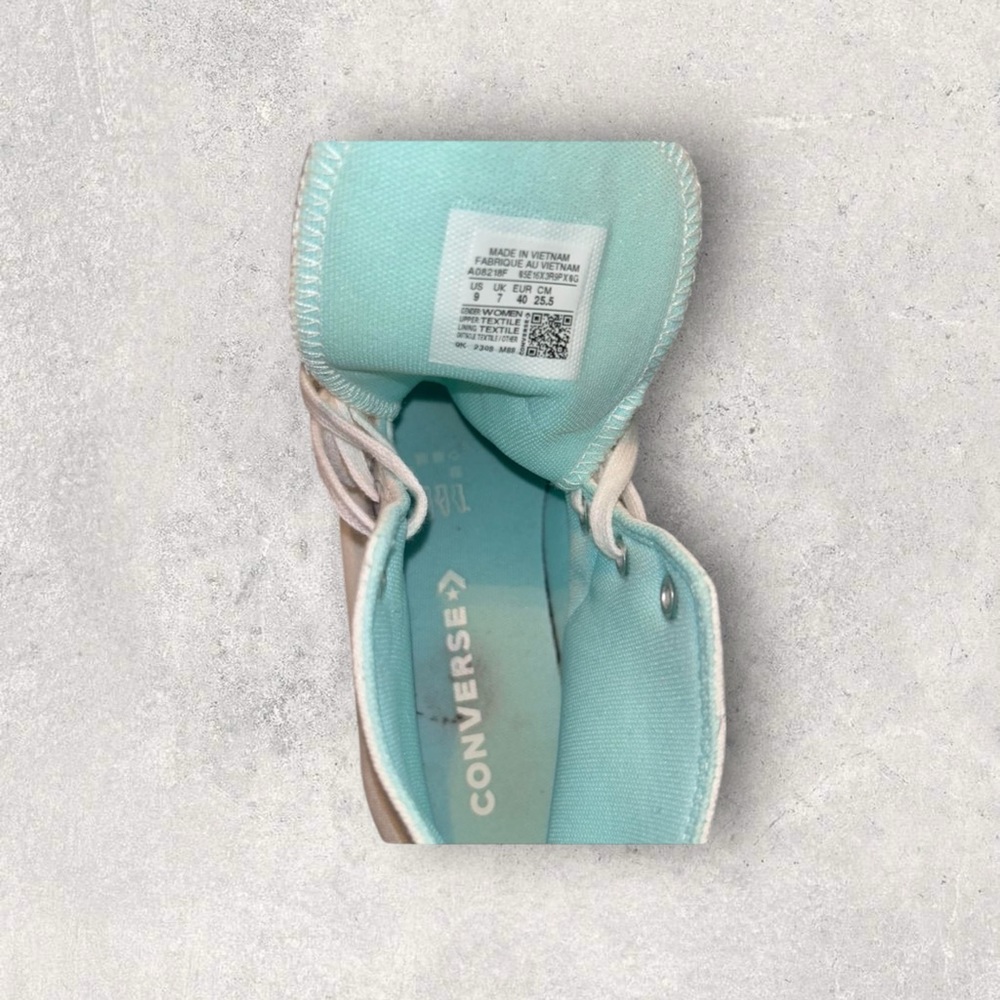 Converse Mint Green High-Top Sneakers - Picture 4 of 5